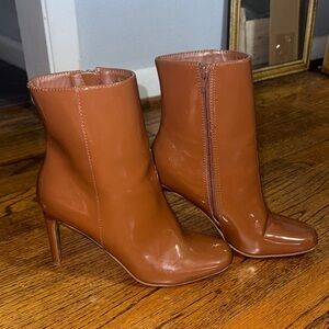 Anne Michelle Brown Heeled Boots